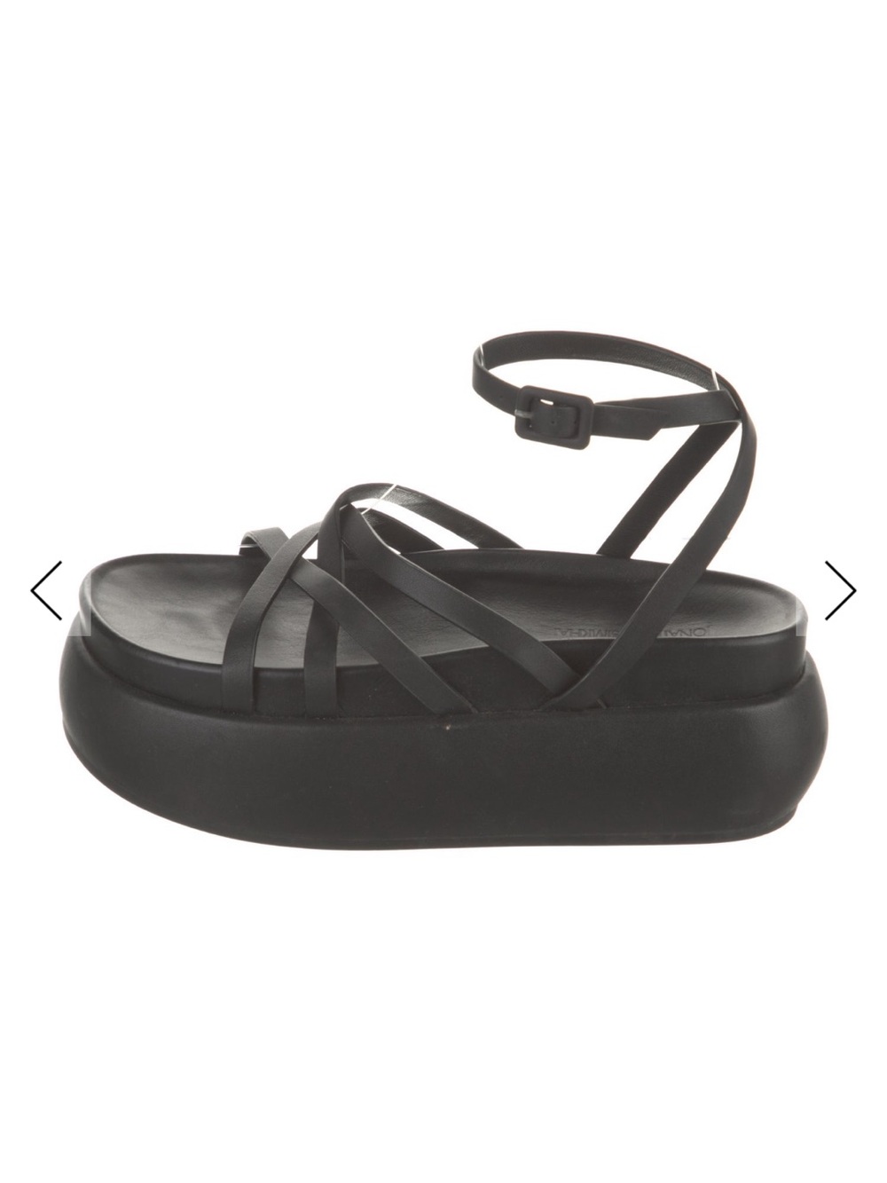 Jonathan Simkhai Black Platform Strappy Sandals Size 40